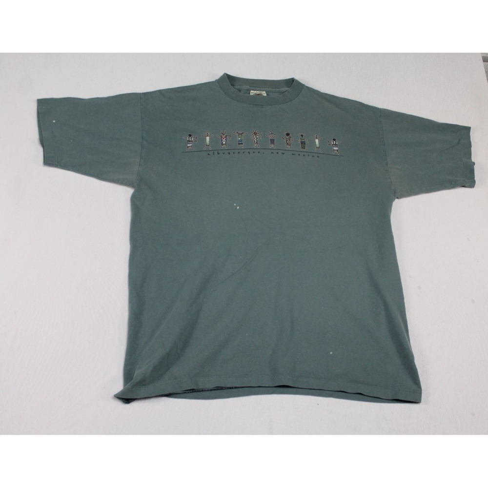 Prairie Mountain T-Shirt Men‎ XL Green Good Albuquerque New Mexico Vintage USA